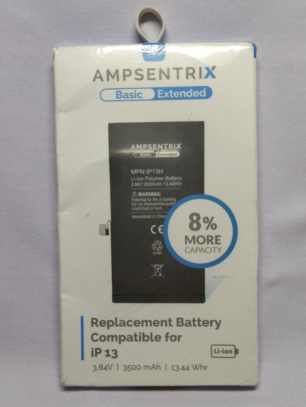 Replacement Battery Compatible For iPhone 13 (AmpSentrix Basic) ip 13